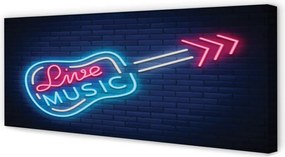 Obraz na płótnie Muzyczny Blask Neonów