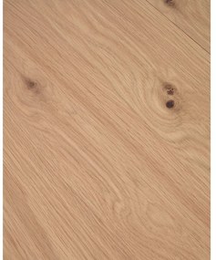 Okrągły rozkładany stół z dodatkowym blatem w dekorze dębu ø 120 cm Colleen – Kave Home