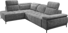 Narożnik FOCUS L z elektryczną regulacją siedziska Lewostronny w tkaninie Promocyjnej SALVADOR 14 WERSAL