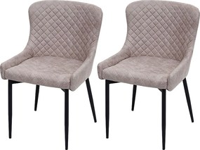 Krzesło do jadalni MCW-H79 (zestaw 2 sztuk),  tkanina/tekstylia szary