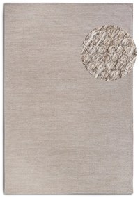 Beżowy dywan z mieszanki wełny tkany ręcznie 190x280 cm Pradesh Linen White – Elle Decoration