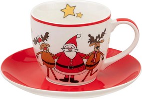 Filiżanka ze spodkiem Spirit of Christmas porcelana 200ml