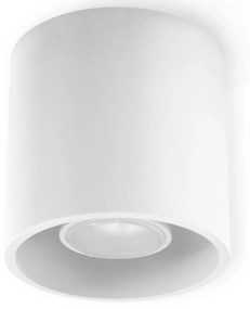 Minimalistyczny plafon E760-Melvis - biały