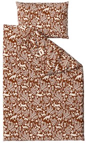 PrzytulneMieszkanie.pl PrzytulneMieszkanie.pl Pościel z mikrofibry FOREST ANIMALS brązowa Rozmiar pościeli: 70 x 90 cm | 140 x 220 cm