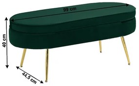 Ławka NOBLIN, zielona