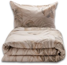 Pościel z mieszanki bawełny i lnu Monstera, 220 x 200 cm, 2x 70 x 80 cm