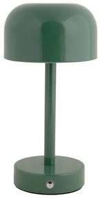 Zielona lampa stołowa LED z metalowym kloszem (wysokość 24,5 cm) James – Leitmotiv