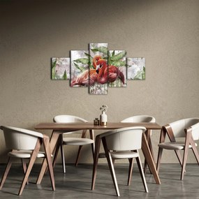 Obraz - Flamingi (125x70 cm)