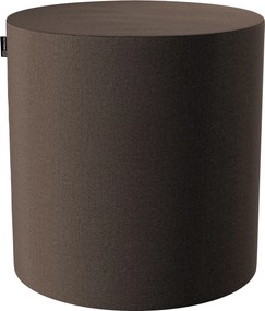 Puf Barrel kolor brązowy tkanina strukturalna