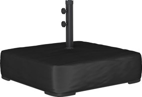 Outsunny Stojak na parasol 80 kg piasku solidna podstawa do parasoli bocznych i drążków 48 mm czarny | Aosom PL