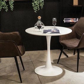 Biały stół do domu i kawiarni Skinny 80