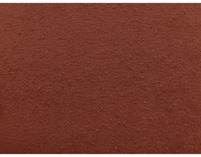 Ceglasty fotel z materiału bouclé Elisa – Bobochic Paris
