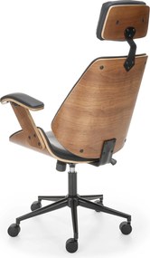 Nowoczesny fotel biurowy z oparciem ze sklejki Ignazio Halmar