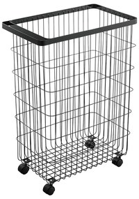 Czarny metalowy kosz na pranie 55 l Tower – YAMAZAKI