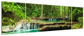 Obraz - Wodospad Erawan w Kanchanaburi, Tajlandia (170x50 cm)