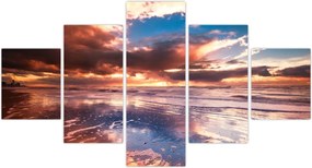 Obraz - Wieczorna plaża (125x70 cm)