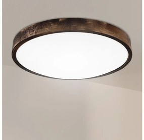 Brilagi - Lampa sufitowa LED CARVALHO SLIM SMOKEY LED/36W/230V dąb, średnica 47,5 cm