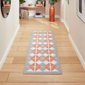 Pomarańczowo-szary chodnik odpowiedni do prania 61x170 cm Victoria Orange – Think Rugs