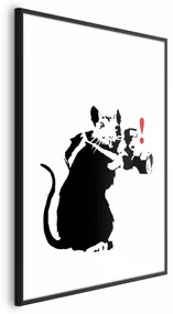 Plakat Szczur fotograf 40x60 cm z ramą czarną bez marginesu ARTGEIST B