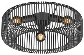 Czarna lampa sufitowa Cage – Fischer &amp; Honsel