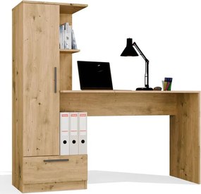 Nowoczesne biurko z regałem dąb artisan Z8-S10