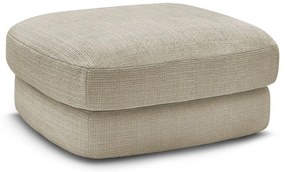 Beżowy podnóżek z tkaniny szenilowej Leonore – Bobochic Paris