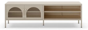 Kremowa szafka pod TV 160x50 cm Diora – Marckeric