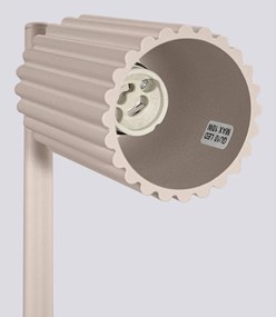 Szarobrązowa metalowa lampa stołowa (wysokość 43 cm) Gleam – Sollux