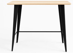 Stó Torix Wysoki Prostoktny Drewno Naturalne