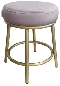 Taboret Ben noga metalowa złota MG55