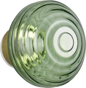 Zielony szklany kinkiet LED na USB ø 15,5 cm Earl – Reality