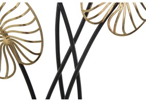 Metalowa dekoracja wisząca z wzorem liści Mauro Ferretti Luxy -A-, 31x90 cm