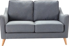 Sofa Venuste denim blue/brown 2-os.