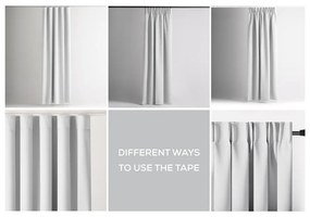 Biała zaciemniająca zasłona termiczna 140x270 cm Pleat – Restilo