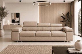 Elegancka kanapa Ardi Linea z funkcją spania regulowane zagłówki 275 cm