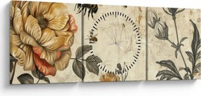 Obraz - Bee Meadow (z zegarem) (90x30 cm)