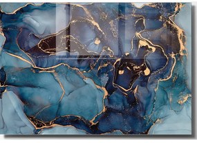 Szklany obraz 70x50 cm Dark Marble – Wallity