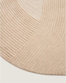 Kremowy wełniany okrągły dywan tkany ręcznie ø 200 cm Domm – Kave Home