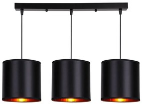 Czarna lampa wisząca 20x72 cm Candida – Candellux Lighting