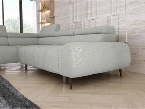 Narożnik SANTO L lewostronny z elektrycznym wysuwem siedziska, z funkcją RELAX oraz regulowanymi zagłówkami CURIO 80 WERSAL
