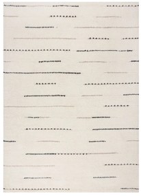 Kremowy wełniany dywan tkany ręcznie 120x170 cm Dottie Linear – Flair Rugs