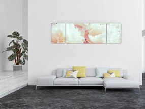 Obraz kwiatów (170x50 cm)