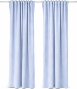 Mięsista zasłona welurowa w kolorze baby blue Werona