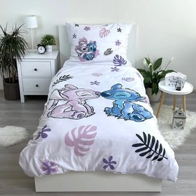 Bawełniana dziecięca pościel jednoosobowa 140x200 cm Lilo and Stitch – Jerry Fabrics