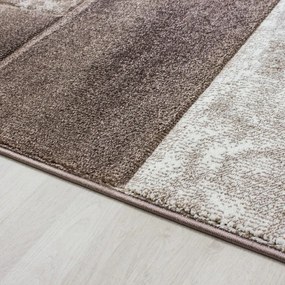 Dywan nowoczesny Hawaii Kwadraty beżowo-szary 80 cm x 150 cm