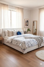 Dwuosobowe łóżko z pojemnikiem 180x200 F2-F42