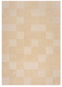 Beżowy dywan wełniany 290x200 cm Checkerboard – Flair Rugs