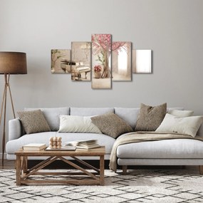 Obraz - Wymarzone wnętrze z fortepianem (125x70 cm)