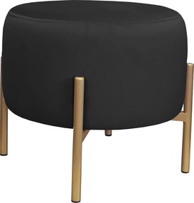 Pufa OLA loft ławka podnóżek metal : Kolor Stelaża - Złoty, Kolor tkaniny - VELVET - MG19, Typ tkaniny - Velvet