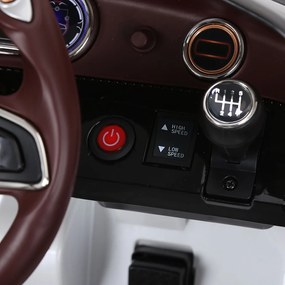 Homcom® samochód dla dzieci auto elektryczne bentley z pilotem biały